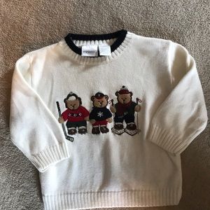 Toddler boy teddy bear sweater